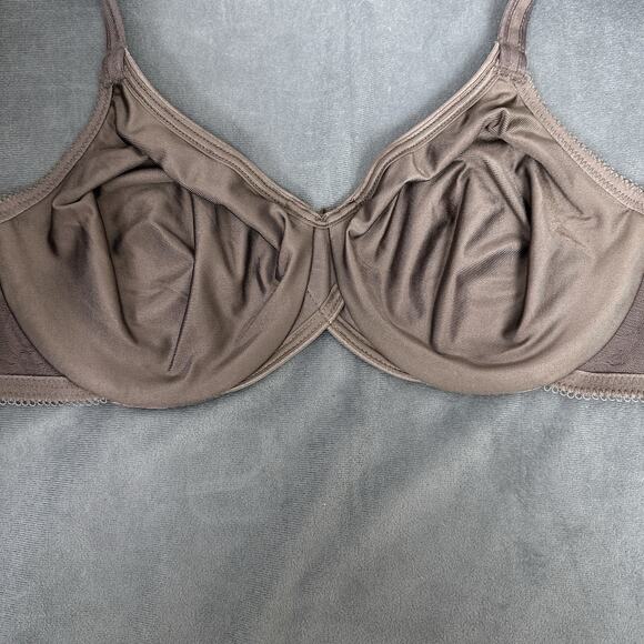 Wacoal Awareness Full Figure Seamless Underwire Bra 32D 85567 Taupe Brown New - Picture 5 of 7